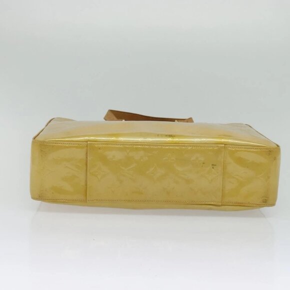 LOUIS VUITTON Monogram Vernis Columbus Tote Bag Beige M91023 LV Auth hk2890 - Picture 6 of 16